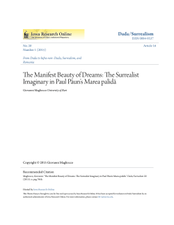 The Manifest Beauty of Dreams: The Surrealist Imaginary in Paul