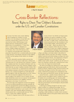 Parents` Rights to Direct Their Children`s Education under the US