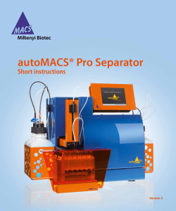 autoMACS&reg; Pro Separator