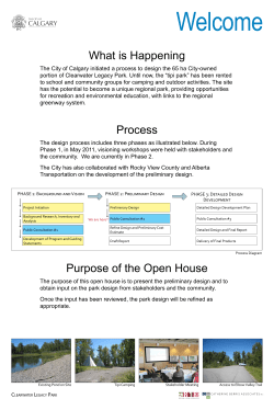 The City of Calgary initiated a process to design the 65 ha City