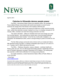 Calories to Kilowatts demos people power