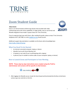 Zoom Student Guide - Trine MyPortal