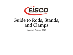 EISCO Guide to Rods, Stands, and Clamps