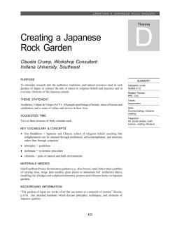 Creating a Japanese Rock Garden - Indiana University Bloomington