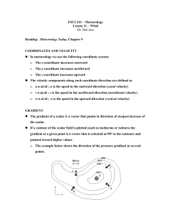 ESCI 241 - Millersville Meteorology