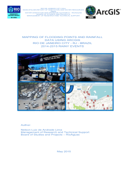 mapping of flooding points and rainfall data using arcgis