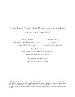 Partisan Bias in Economic News: Evidence on the