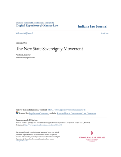 The New State Sovereignty Movement