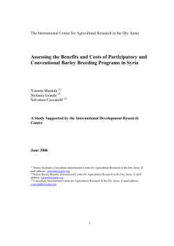 Assessing the Benefits and Costs of Participatory