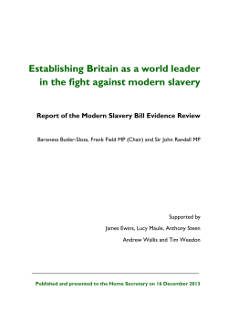 Establishing Britain as a world leader in the fight