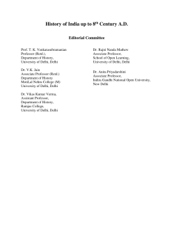 History of India up to 8th Century A.D.