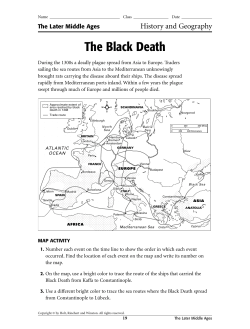 The Black Death - Social Studies 9