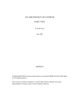 An Abundance of Lithium - Part 2