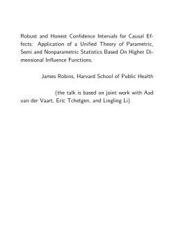 Robust and Honest Confidence Intervals for Causal Ef# fects