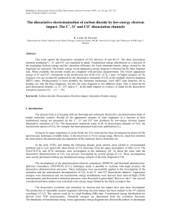 The dissociative electroionization of carbon dioxide by low