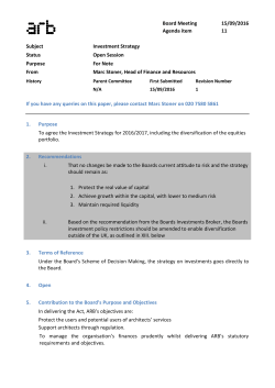 Cover Paper - Architects Registration Board