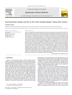 Environmental change and fire in the Owen Stanley