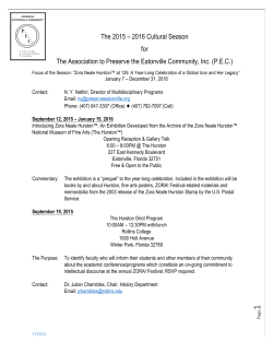 The 2015 - ZORA! Festival