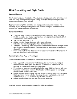 MLA Guide - Min skole