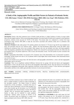 A Study of the Angiographic Profile and Risk Factors in Patients of