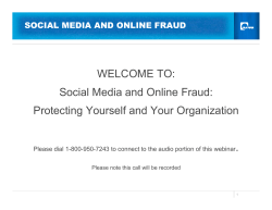 Social Media and Online Fraud