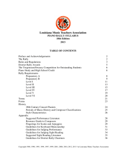 Syllabus - Louisiana Music Teachers Association