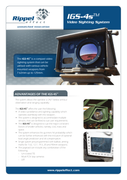 Sighting and Observation Systems &ndash; IGS4 &ndash;