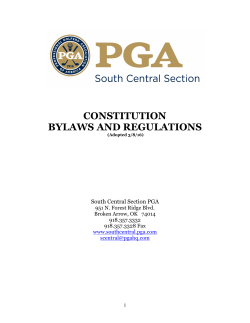 constitution bylaws and regulations