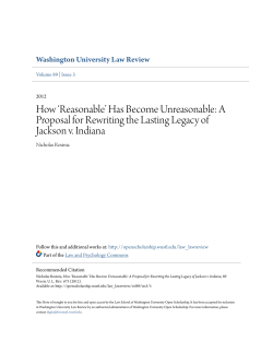 How `Reasonable` Has Become Unreasonable: A Proposal for