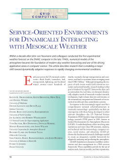 Service-oriented environments for dynamically interacting with