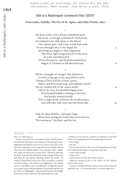 Romanticism: An Anthology