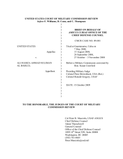 UNITED STATES COURT OF MILITARY COMMISSION REVIEW