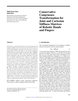 Conservative Congruence Transformation for Joint and Cartesian