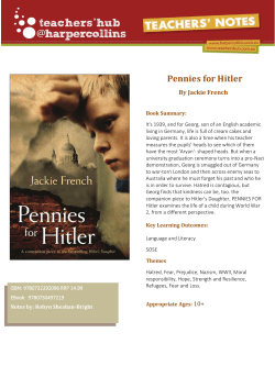 Pennies for Hitler - Harper Collins Australia