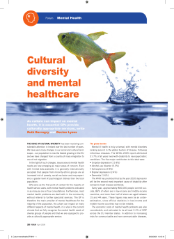 Cultural diversity and mental healthcare