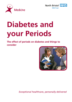 Diabetes and your Periods