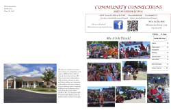 September - October - Milton Senior Living