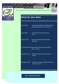 Eastwood in Focus - Eastwood Chamber of Commerce