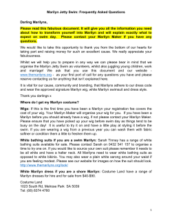 Marilyn Jetty Swim FAQ Briefing Pack