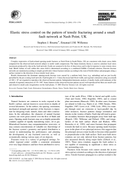 Elastic stress control on the pattern of tensile fracturing around a