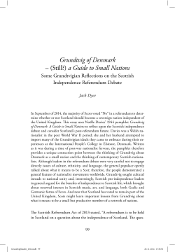 Grundtvig of Denmark &ndash; (Still?) a Guide to Small Nations