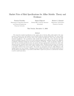 Market Price of Risk Specifications for Affine Models: Theory and