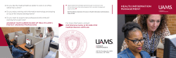 the Health Information Management Brochure