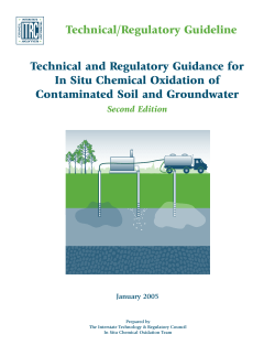 Technical and Regulatory Guidance for In Situ Chemical Oxidation of