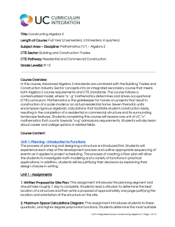 Constructing Algebra 2