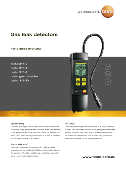 Gas leak detectors
