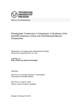 Paradigmatic Tendencies in Cartography: A Synthesis of the