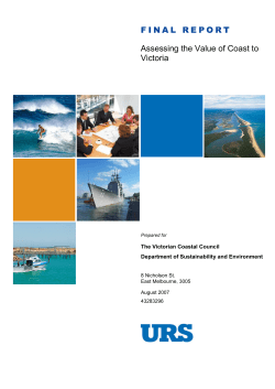Assessing the Value of the Coast to Victoria