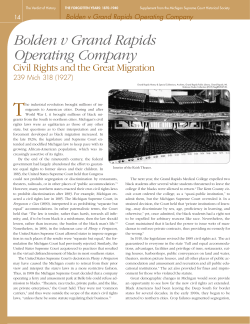 Bolden v. Grand Rapids Operating Company (1927)