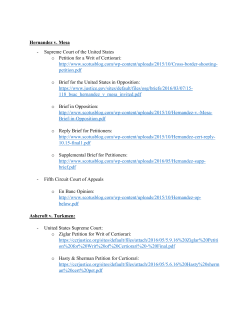 Hernandez v. Mesa - Supreme Court of the United States o Petition